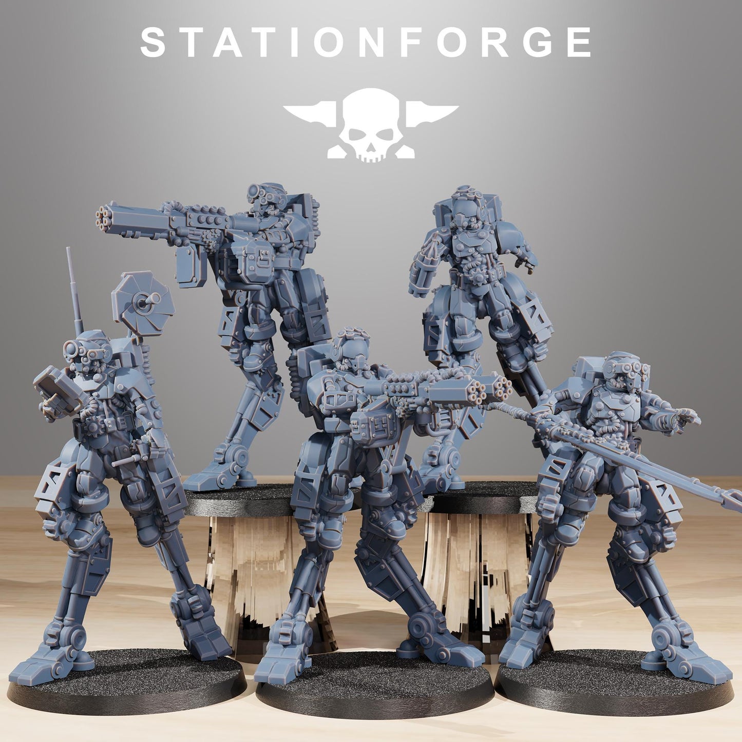 Station Forge Scavenger Wayfarer 10-man Team Proxy minitures Tabletop RPG Wargaming