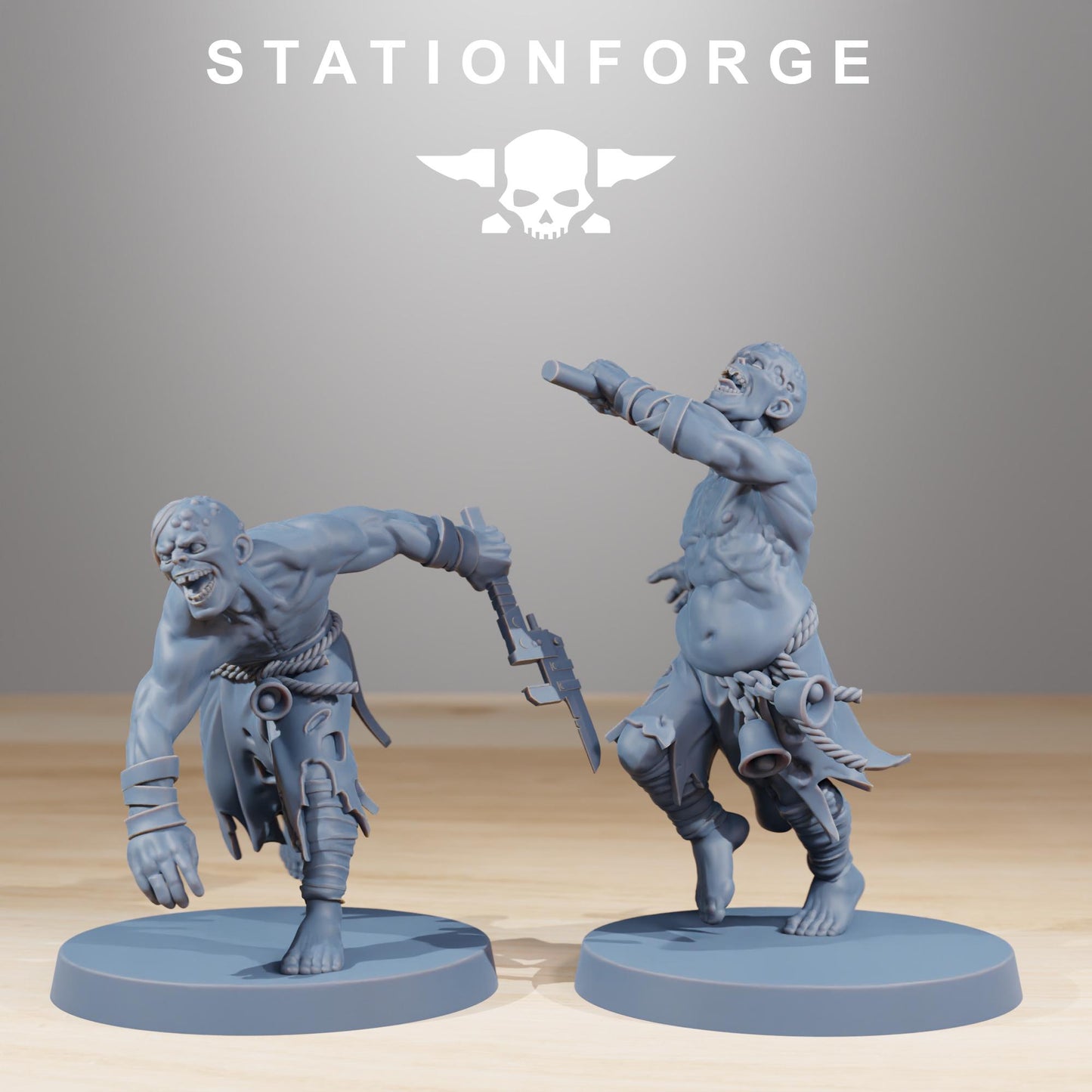 Station Forge Corrupted Guard Walkers Team Proxy 28mm minitures Tabletop RPG Wargaming