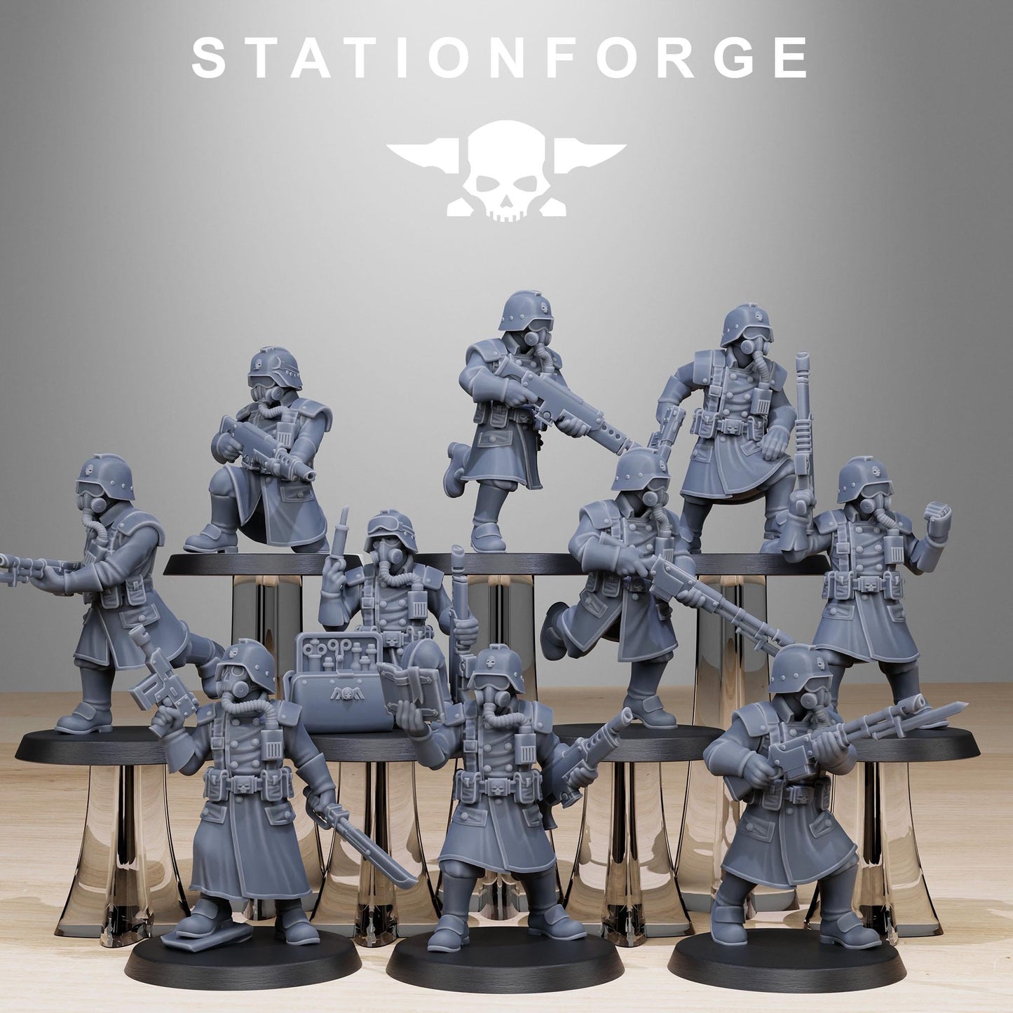 Station ForgeGrimguard Militants 3d printed proxie Wargames Minitures