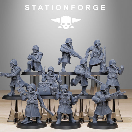 Station ForgeGrimguard Militants 3d printed proxie Wargames Minitures