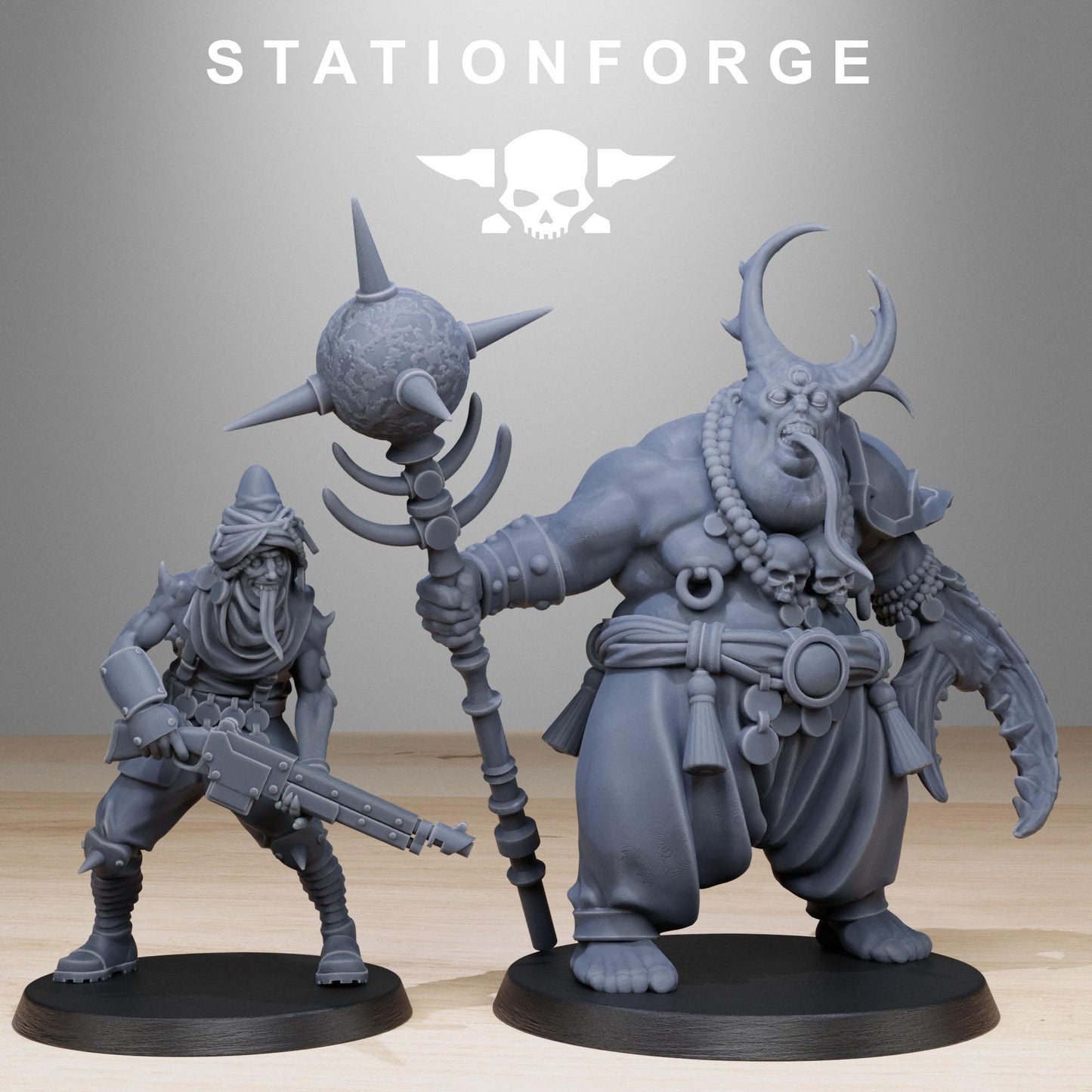 Station Forge Corrupted_Guard_Lechers Team Proxy 28mm minitures Tabletop RPG Wargaming