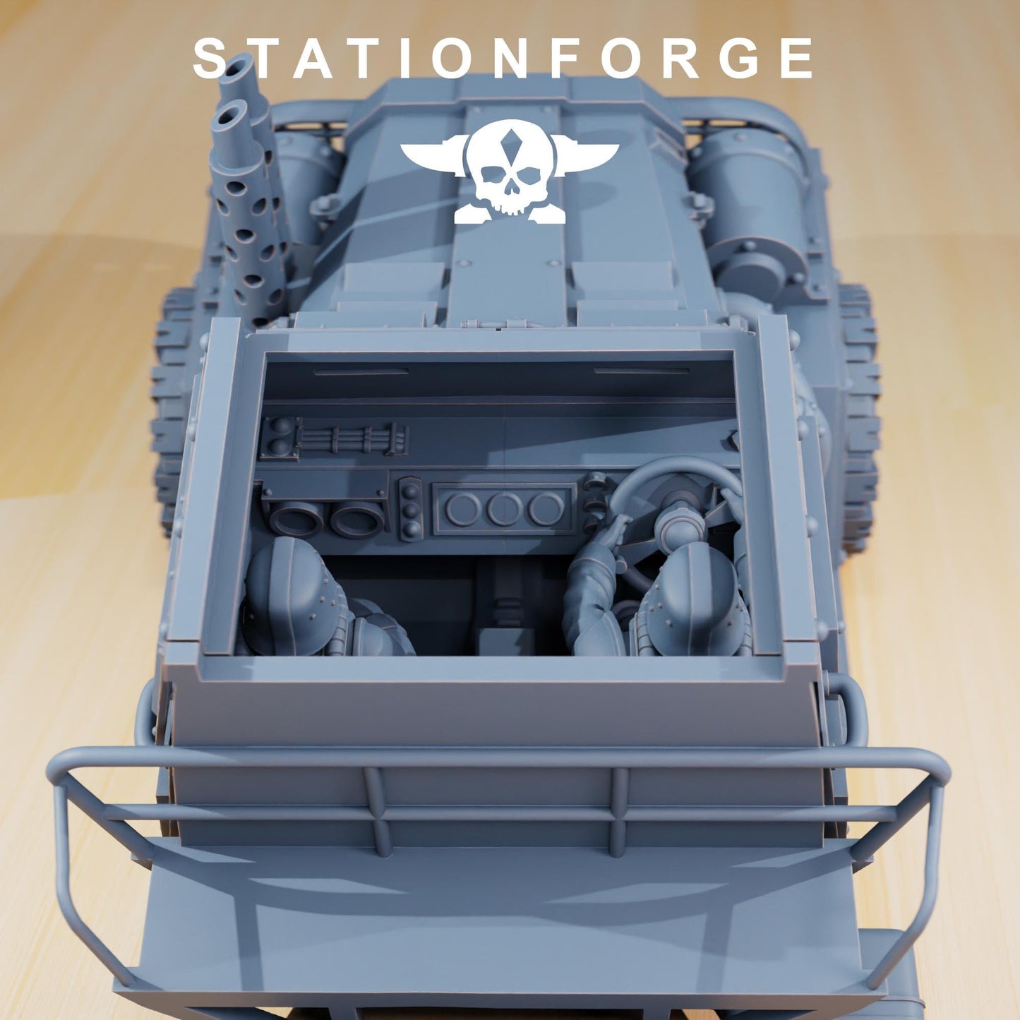 Station Forge GrimGuard SF-31J Artillery Truck  3d printed proxie Wargames