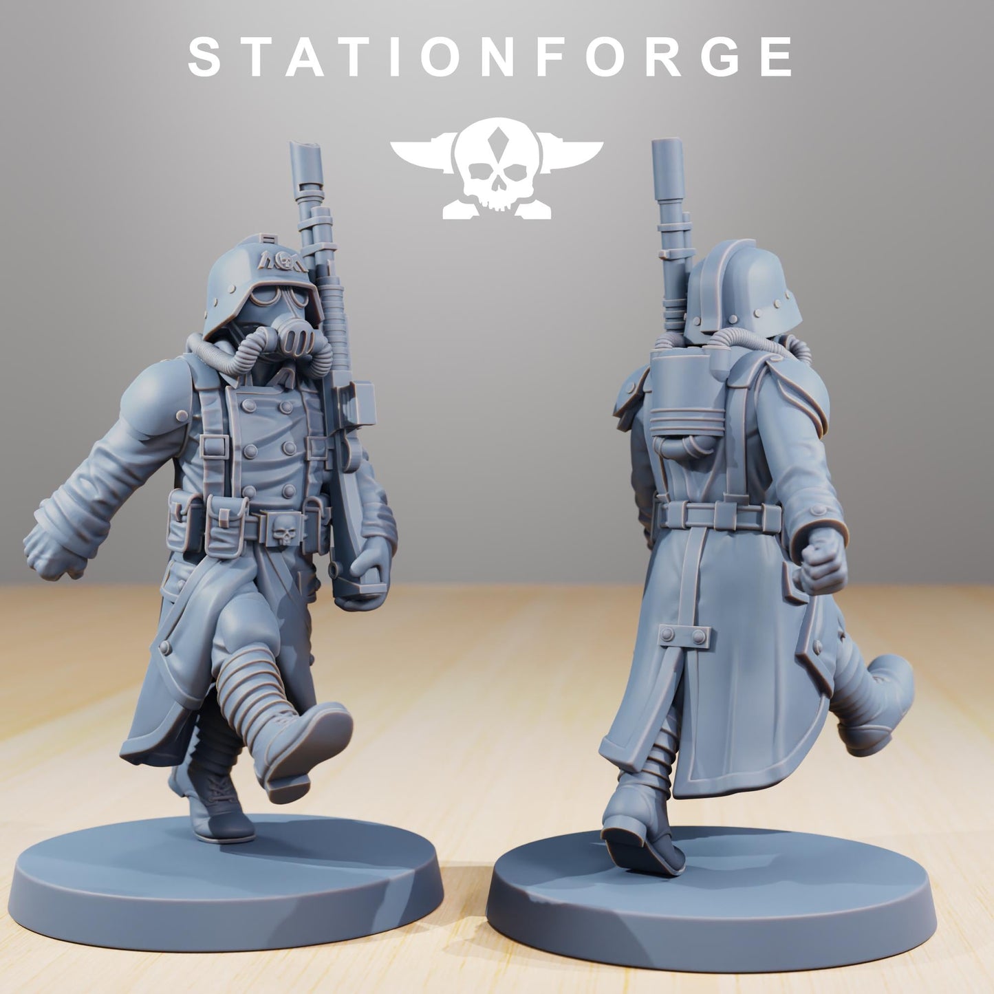 Station Forge Grimguard Marching Poses 3d printed proxie Wargames