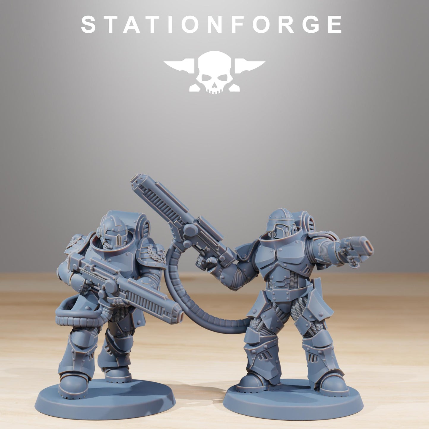 Station Forge Socratis Exterminators unit 3d printed proxie Wargames / Marines