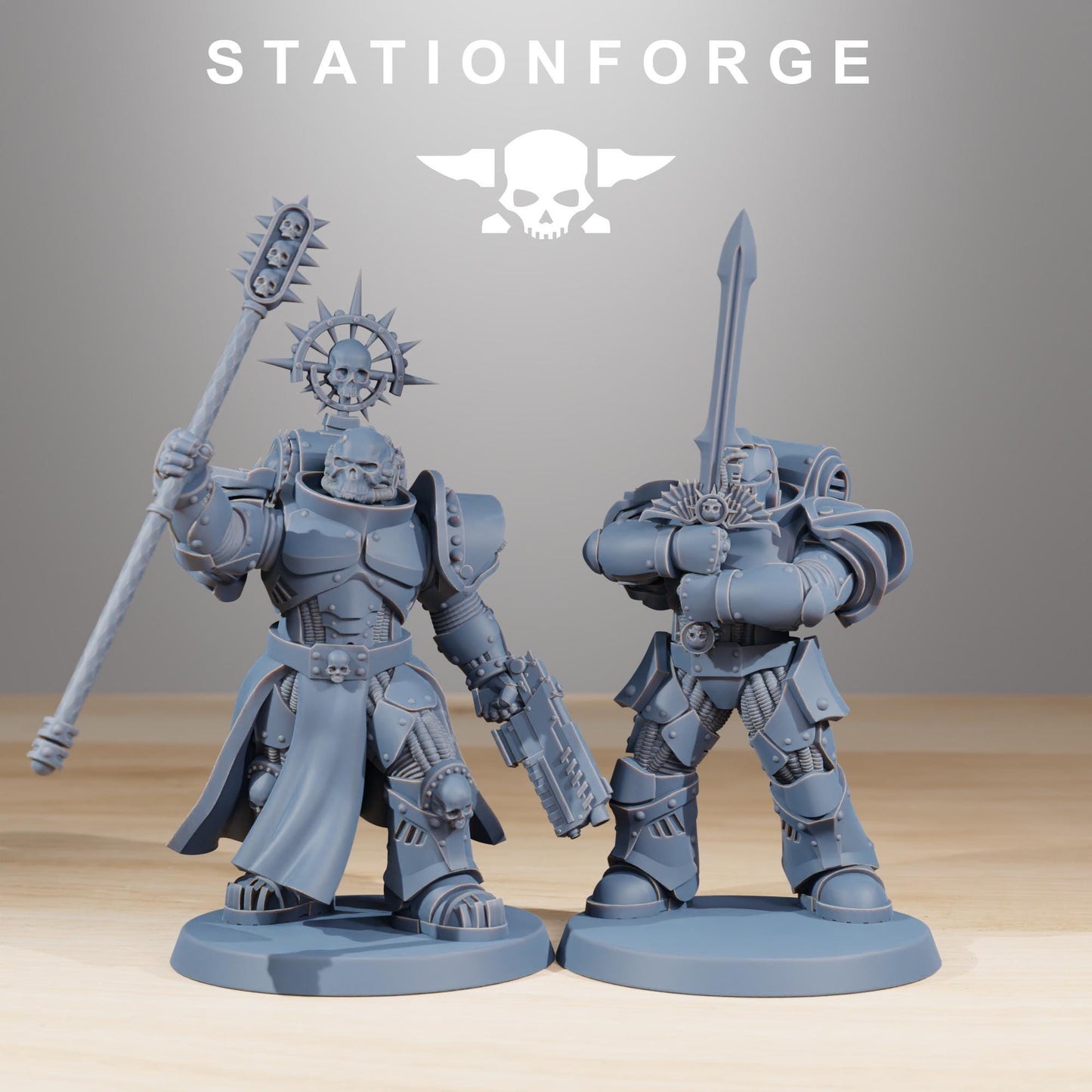 Station Forge Socratis Melee Infantry unit 3d printed proxie Wargames / Marines
