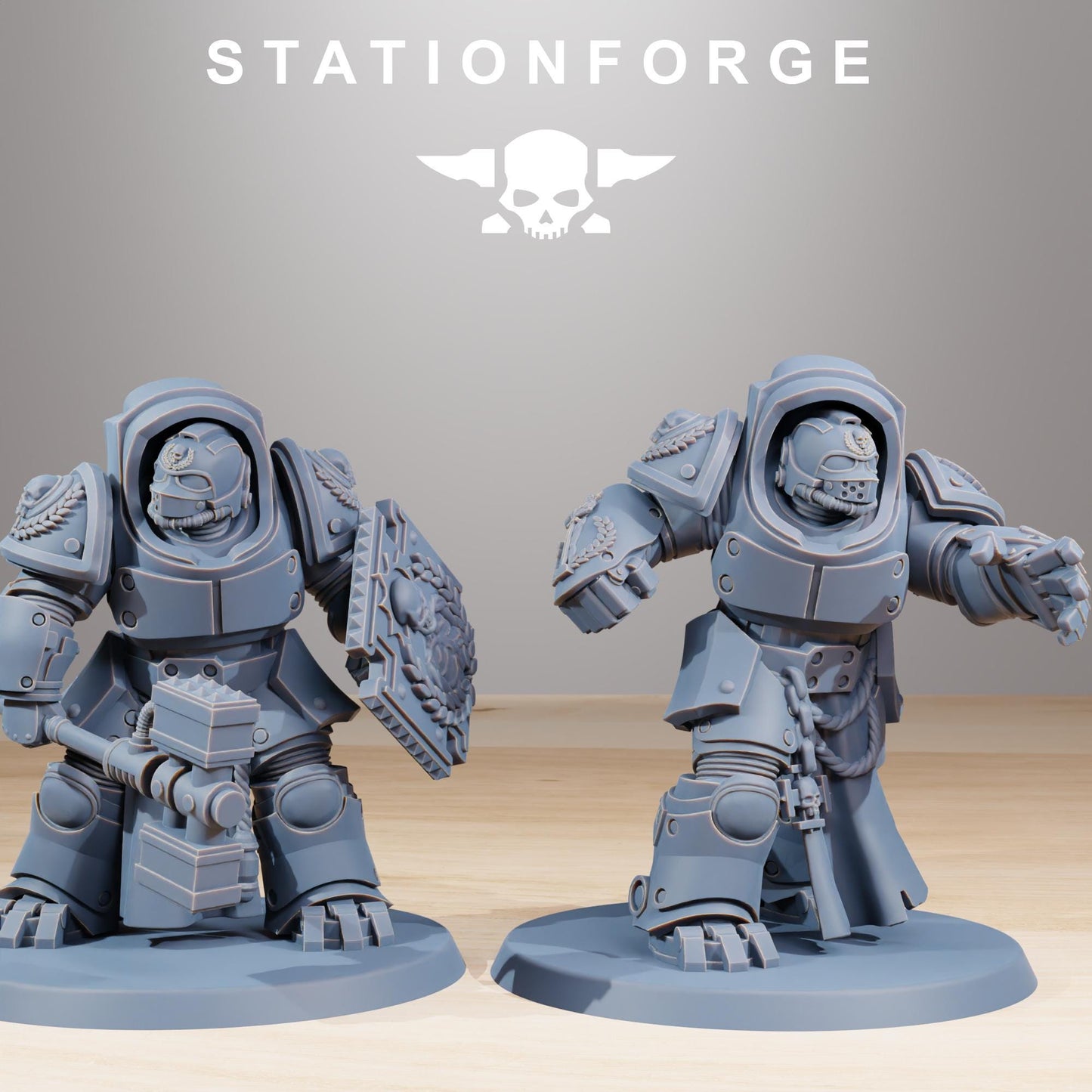 Station Forge Socratis Vanguard Melee unit 3d printed proxie Wargames / Marines