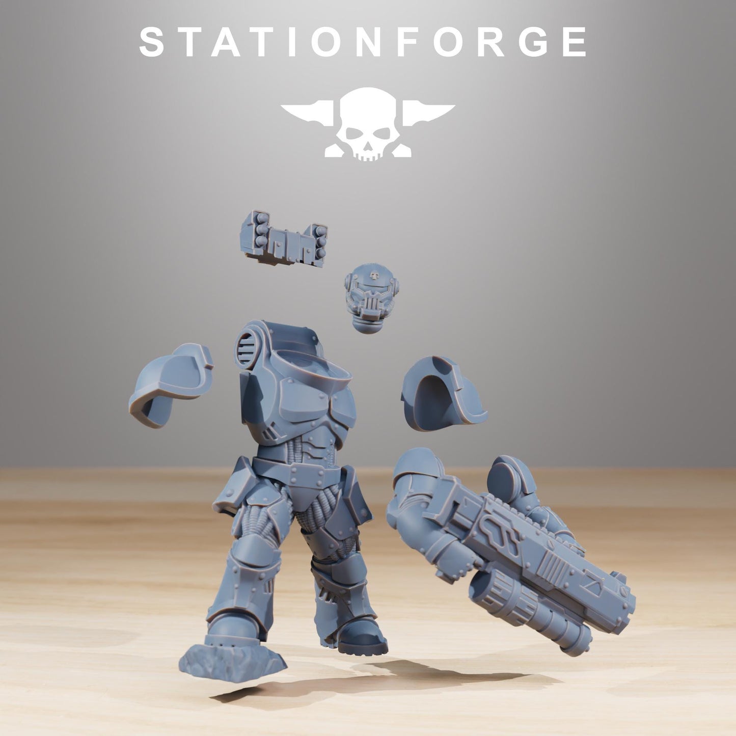 Station Forge Socratis Ravagers unit 3d printed proxie Wargames / Marines