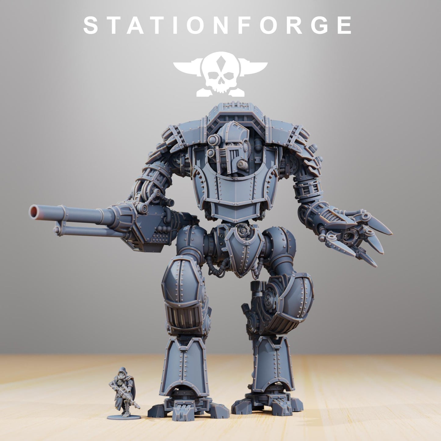 Station Forge  Scavenger Defender Mk1 big boy  printed in resin and sent in parts