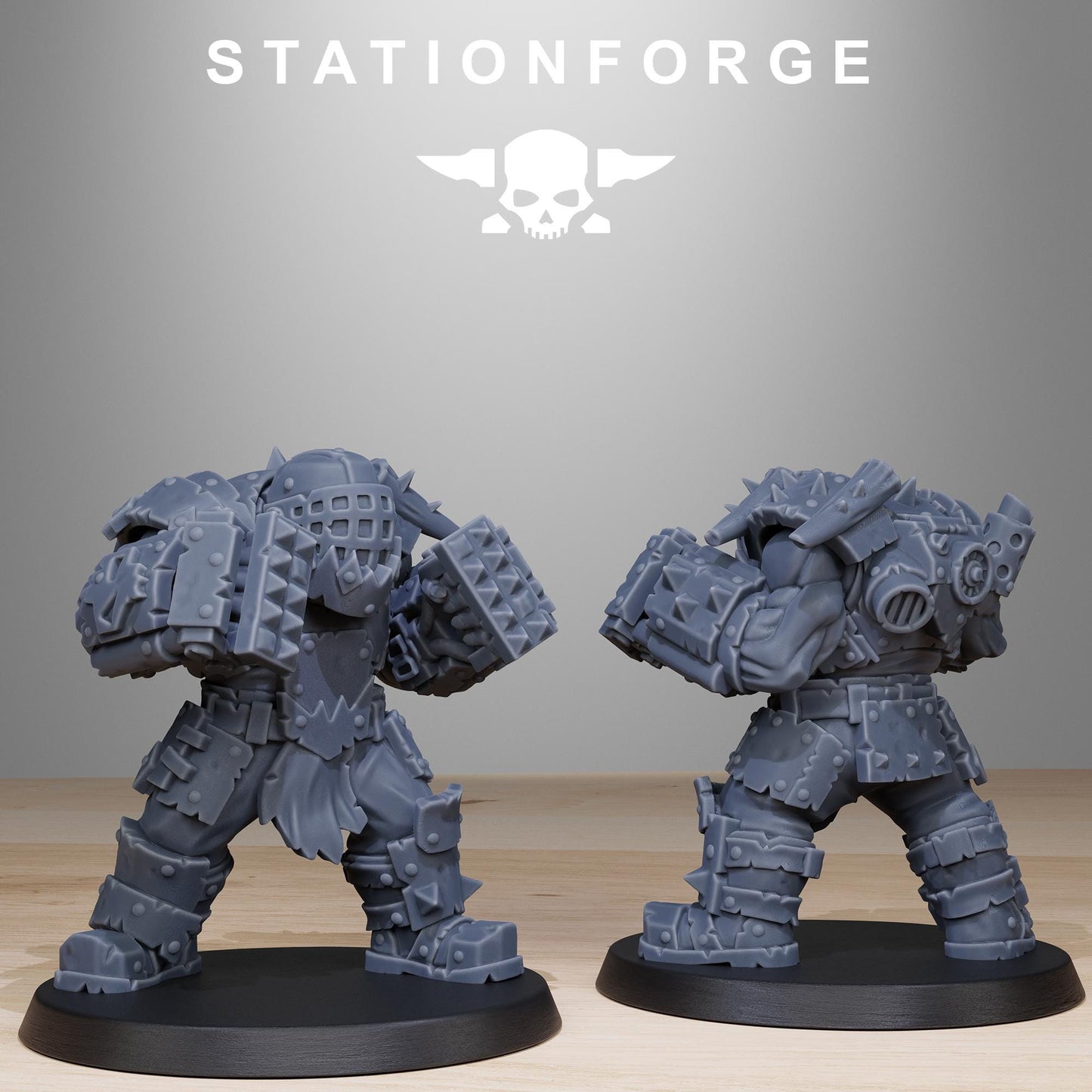 Station Forge Orkaz Smashers 3d printed proxie Wargames