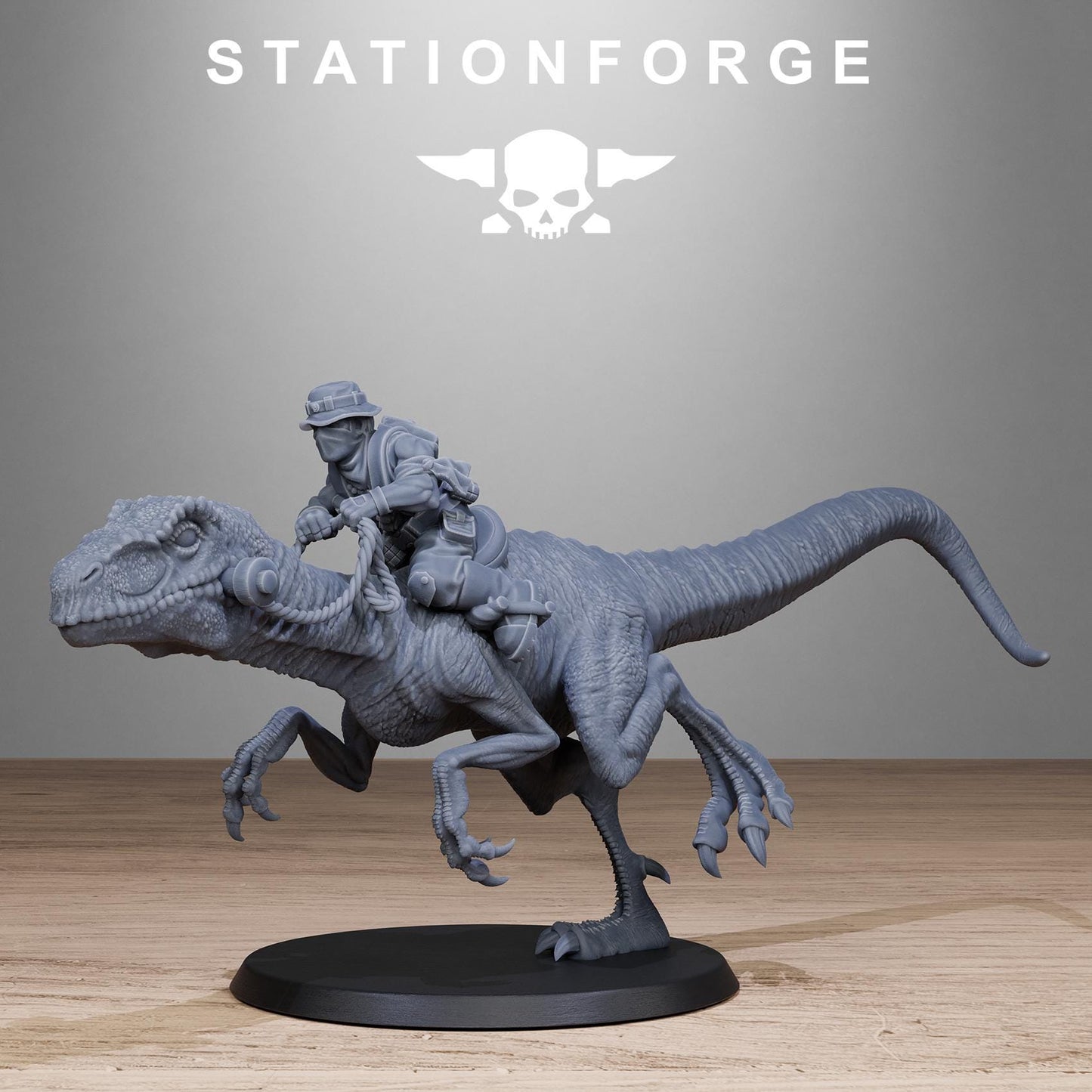 Station Forge GrimGuard Jungle Raptors Fighters 3d printed proxie Wargames