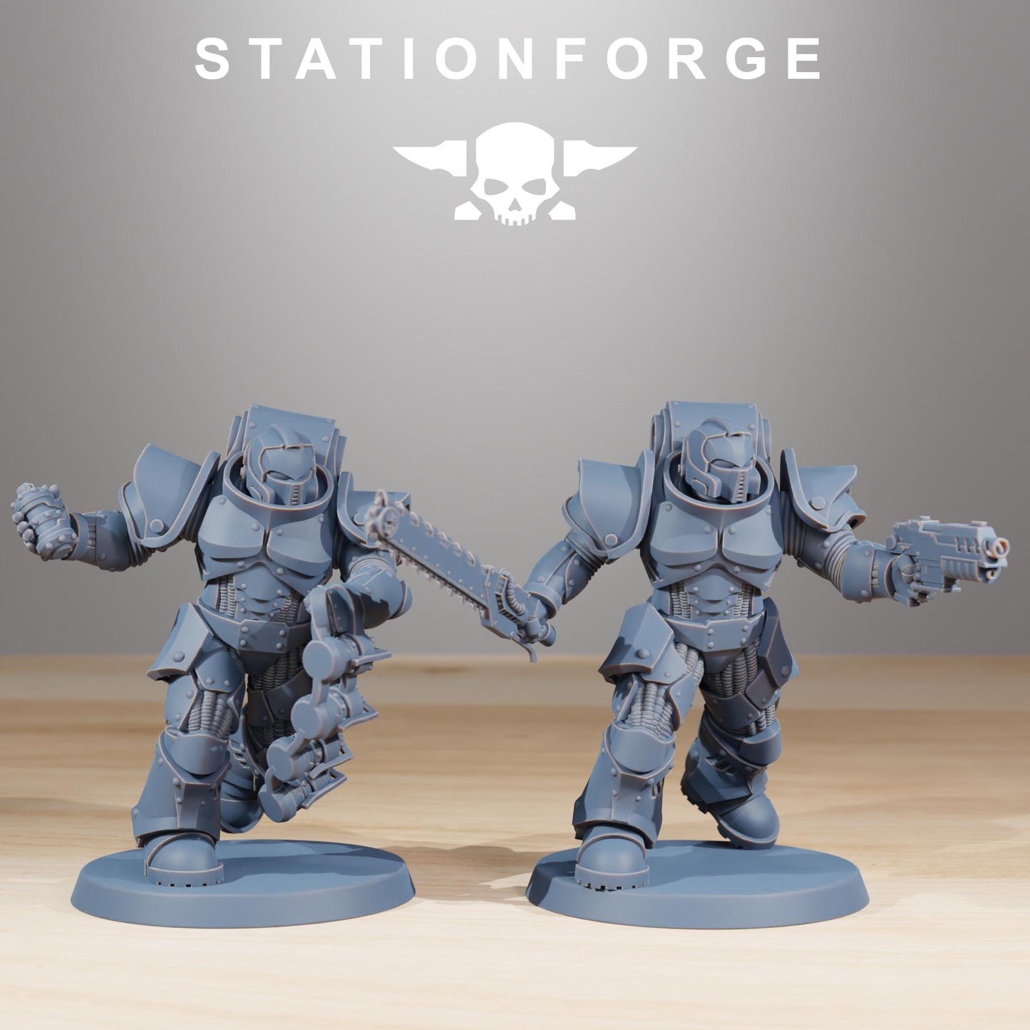Station Forge Socratis Melee Infantry unit 3d printed proxie Wargames / Marines