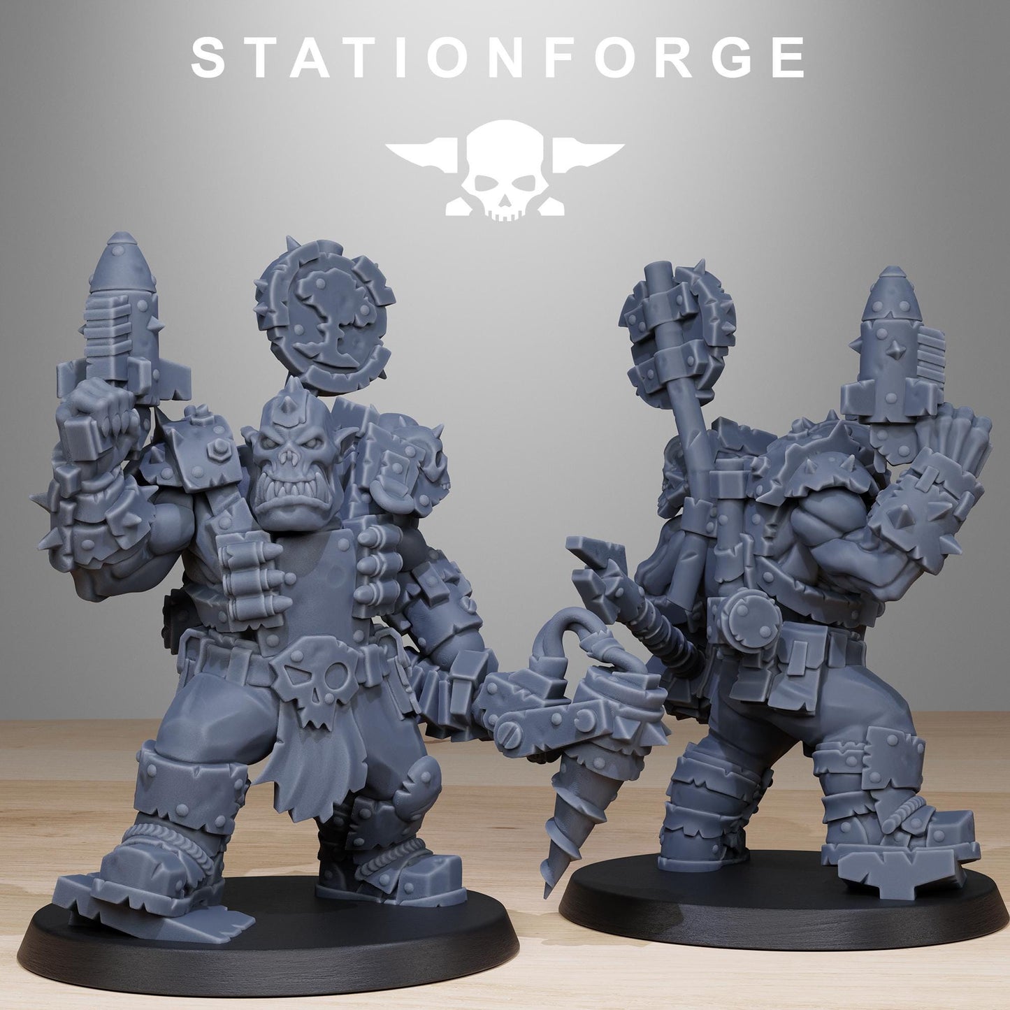 Station Forge Orkaz Smashers 3d printed proxie Wargames