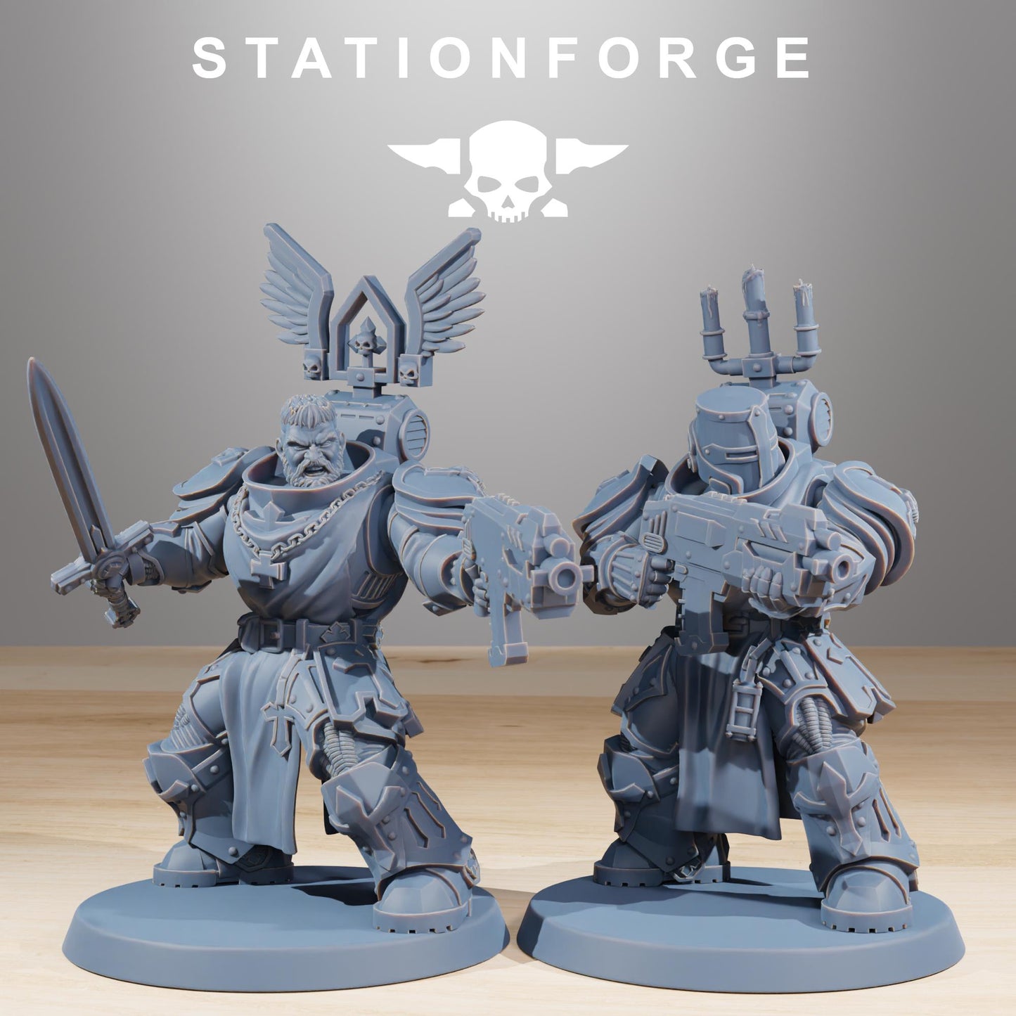 Station Forge Socratis Zealots unit 3d printed proxie Wargames / Marines