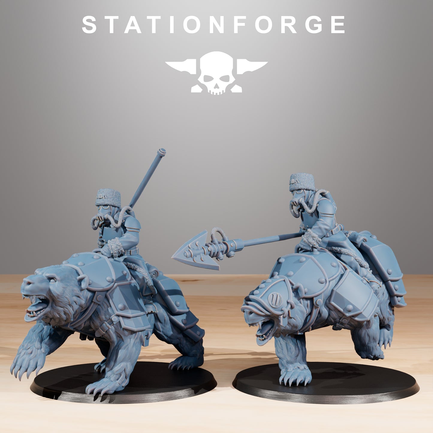 10 x GrimGuard Bear Riders Designed by Station Forge