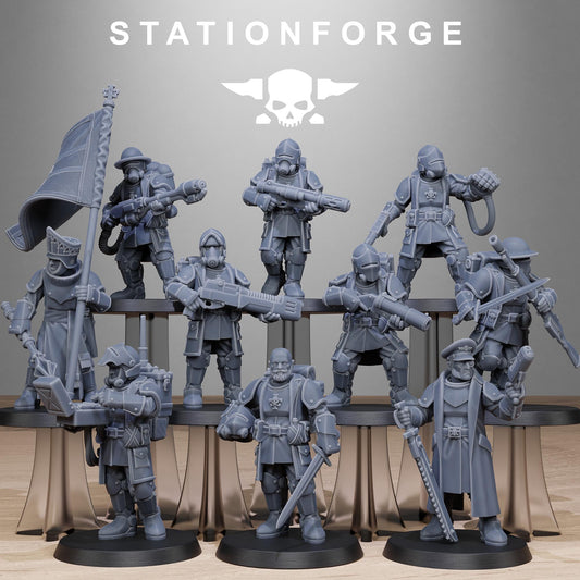 Station Forge RoyalGuard Enforces 3d printed proxie Wargames