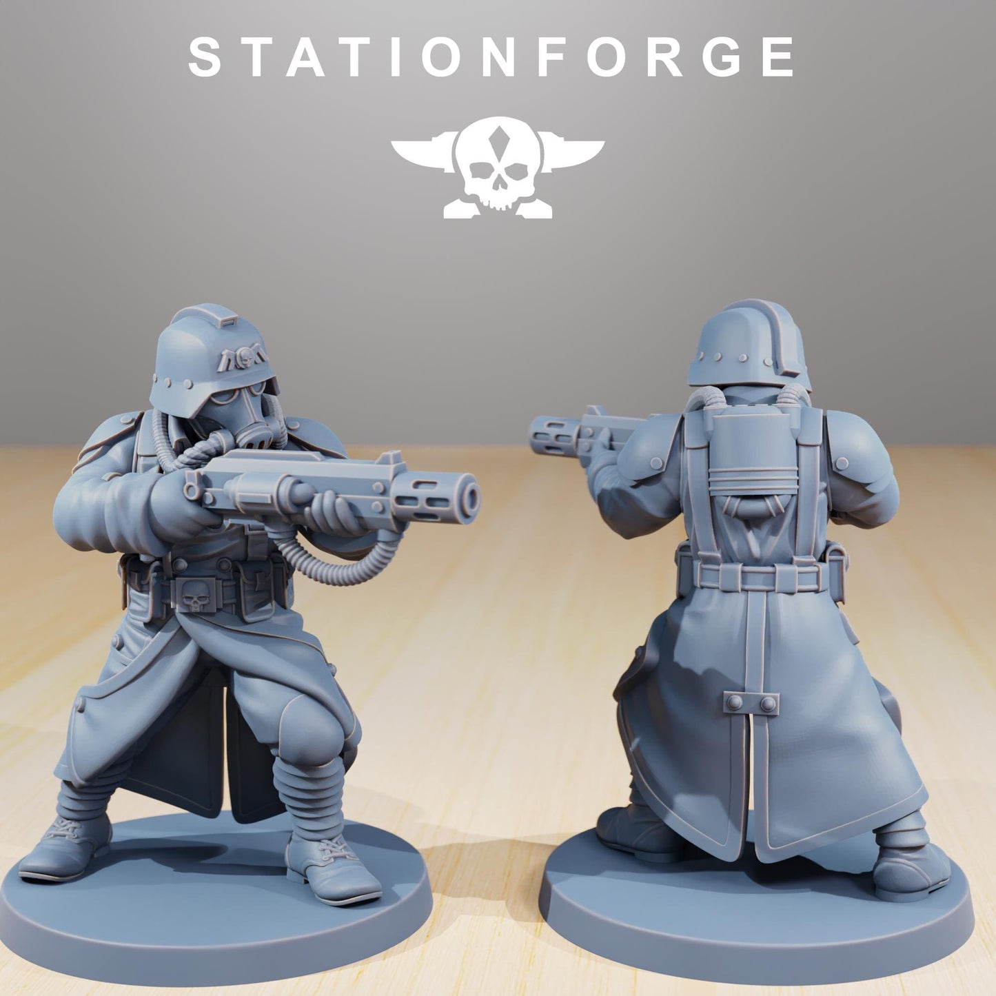 Station Forge GrimGuard Command Force Squad 3d printed proxie Wargames
