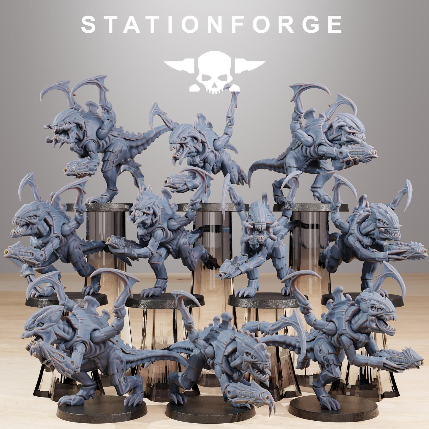 Station Forge Xenarid Infantry 2.0 Proxy minitures Tabletop RPG Wargaming