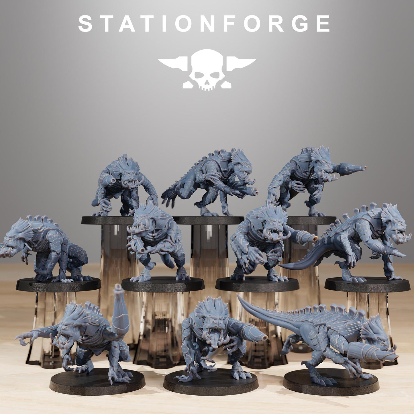Station Forge Xenarid Infantry  Proxy minitures Tabletop RPG Wargaming