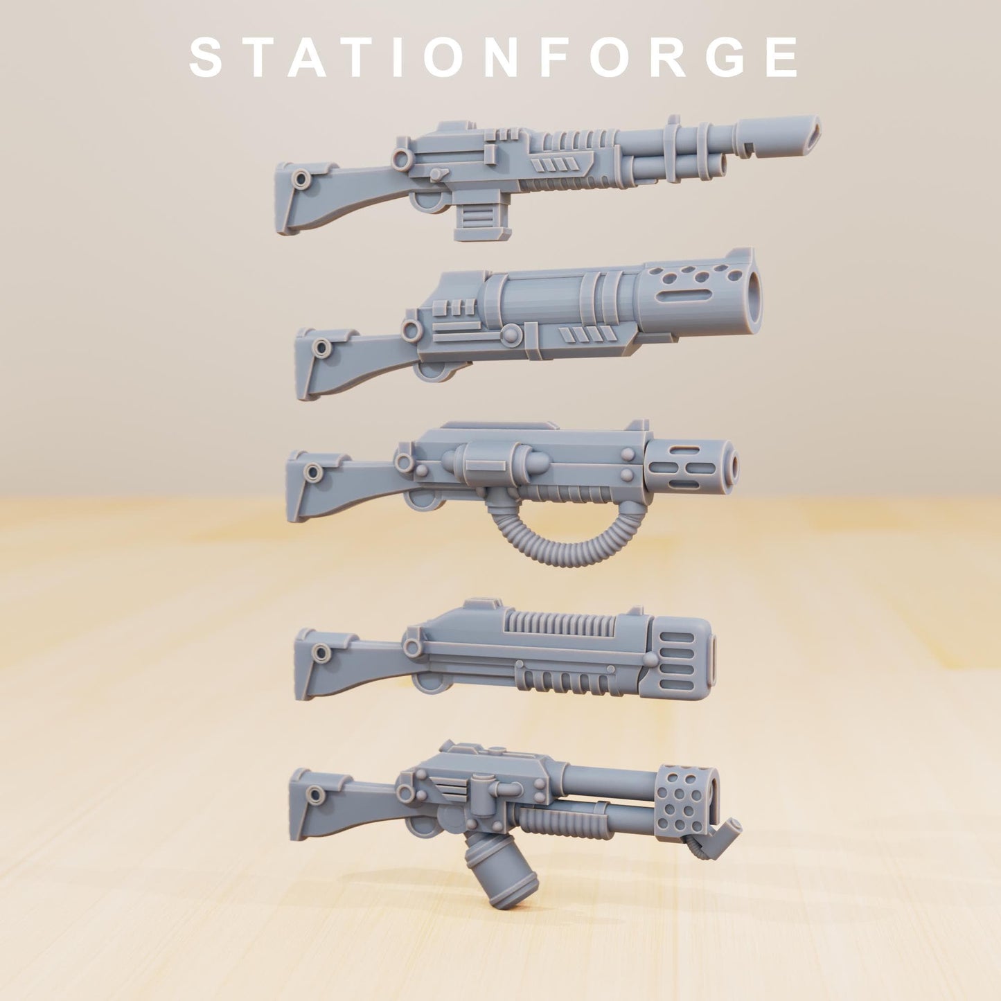 Station Forge GrimGuard Infantry Builder Kit 3d printed proxie Wargames