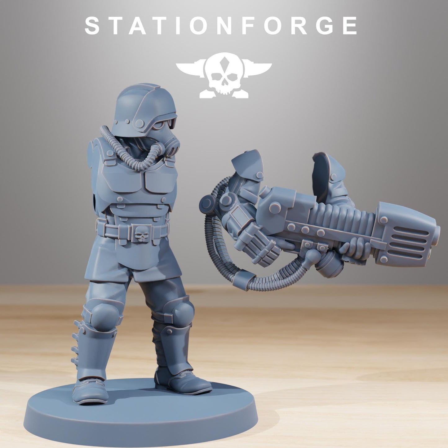 Station Forge Grimguard Commandos 3d printed proxie Wargames