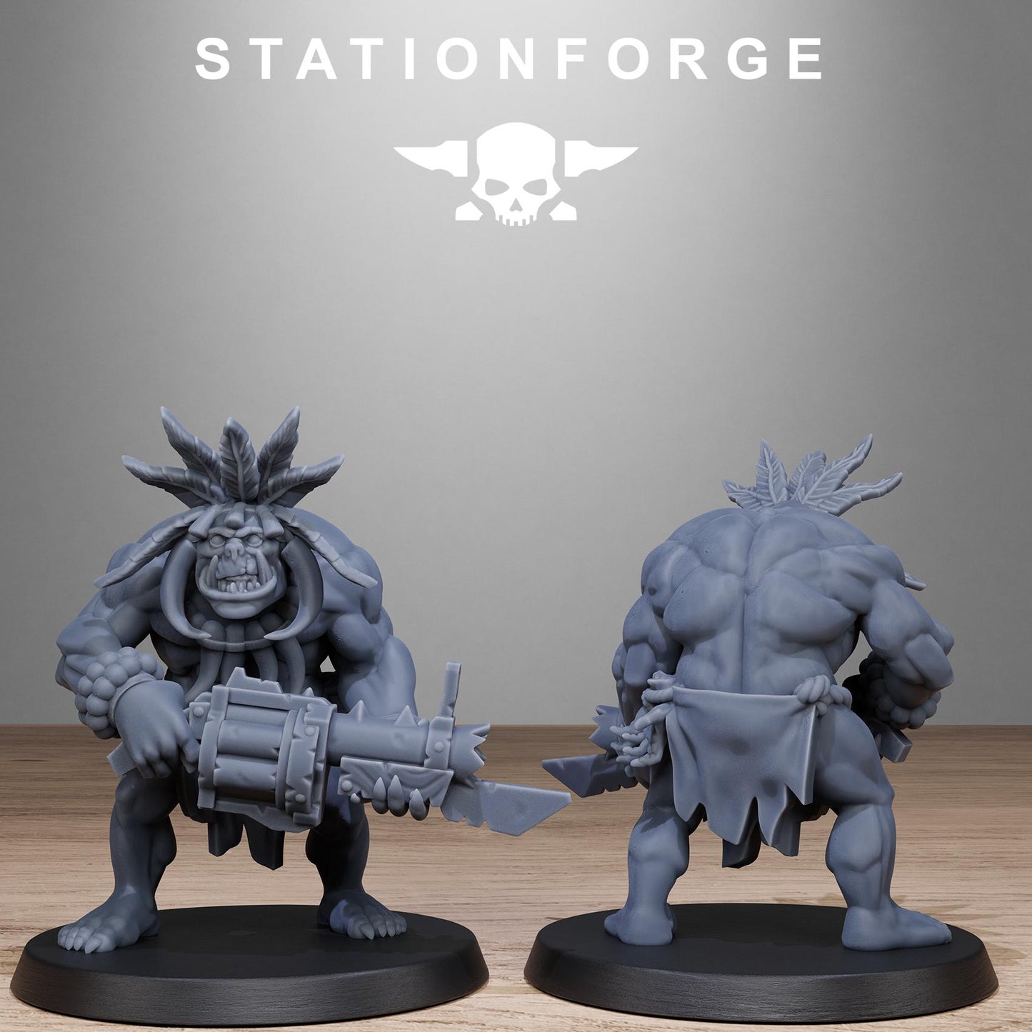 Station Forge Orkaz  Tribal Infantry minitures Ork Tabletop RPG Wargaming