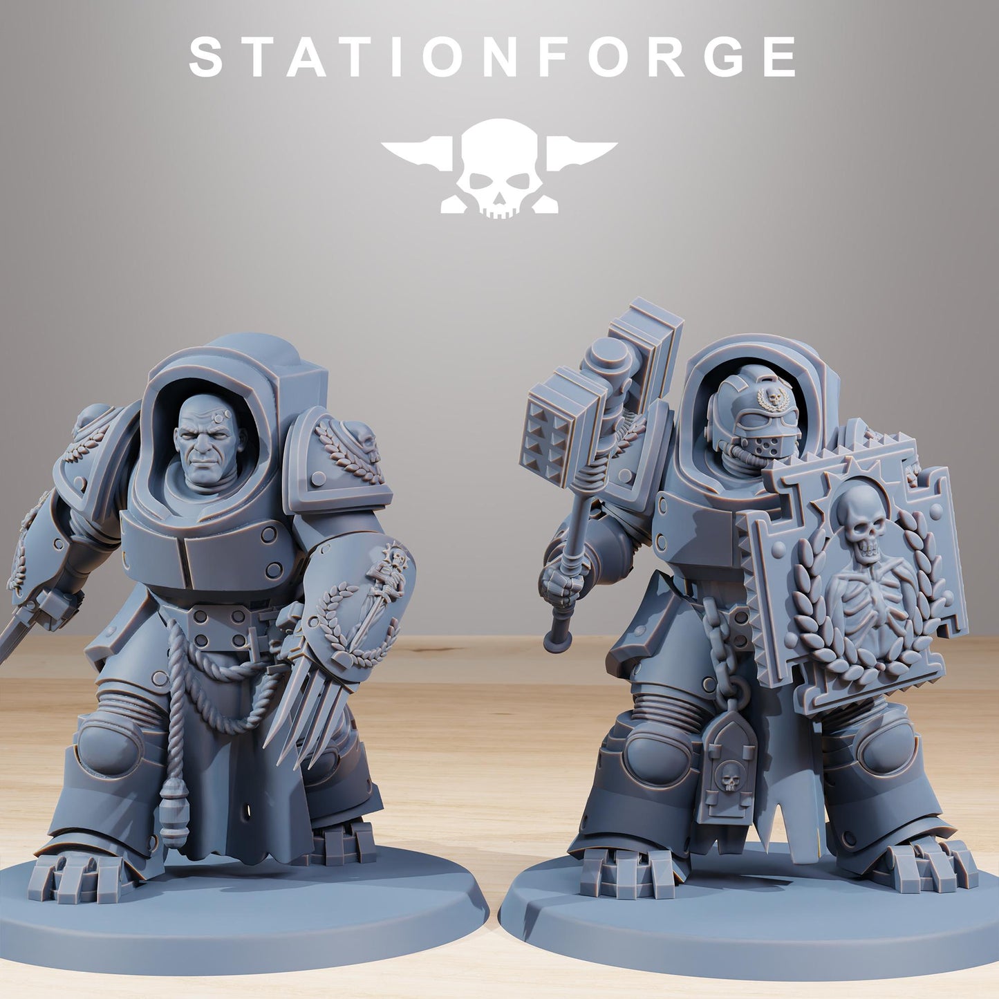 Station Forge Socratis Vanguard Melee unit 3d printed proxie Wargames / Marines