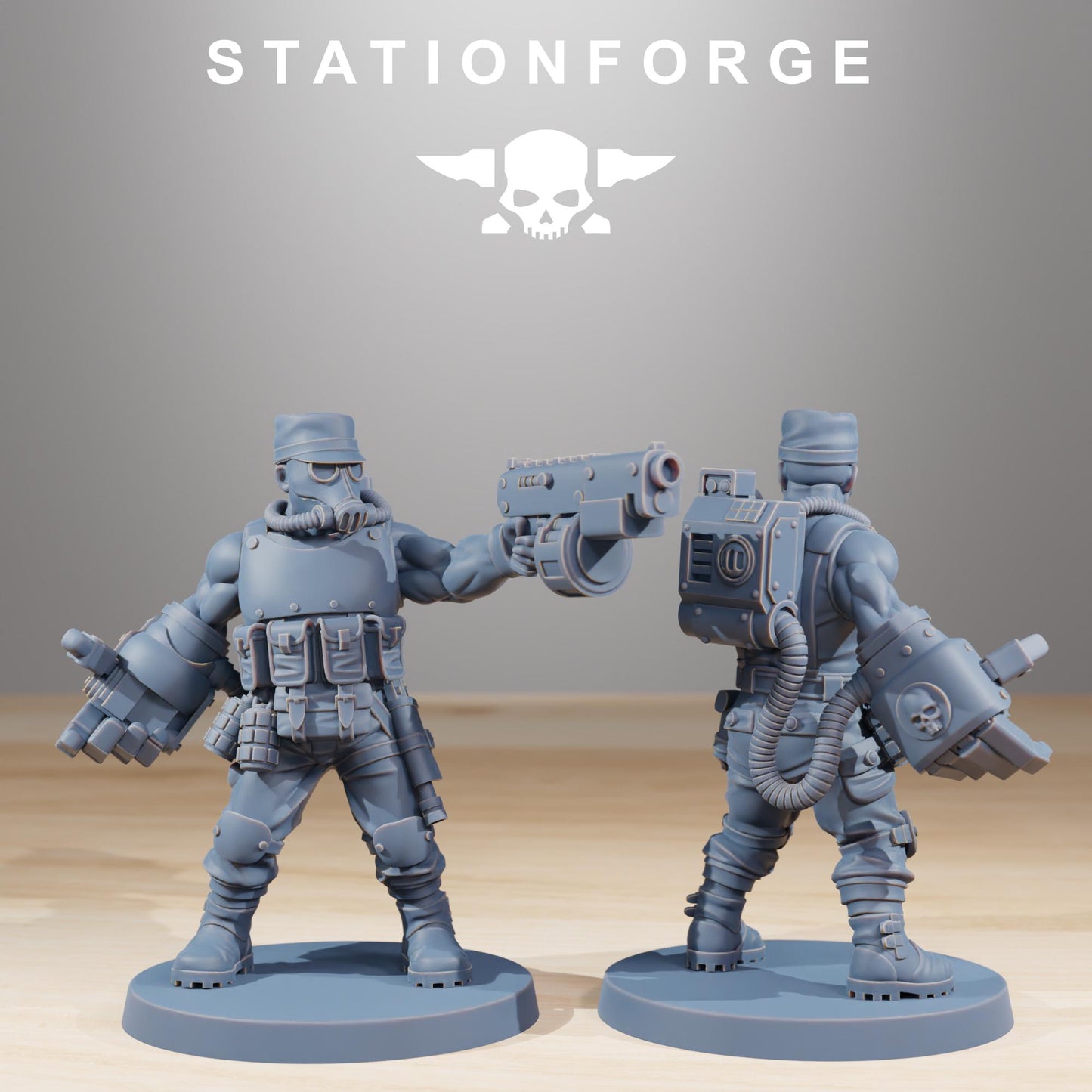 Station Forge GrimGuard Hunters 3d printed proxie Wargames