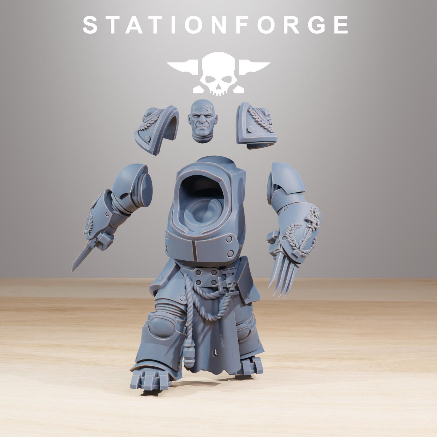 Station Forge Socratis Vanguard Melee unit 3d printed proxie Wargames / Marines