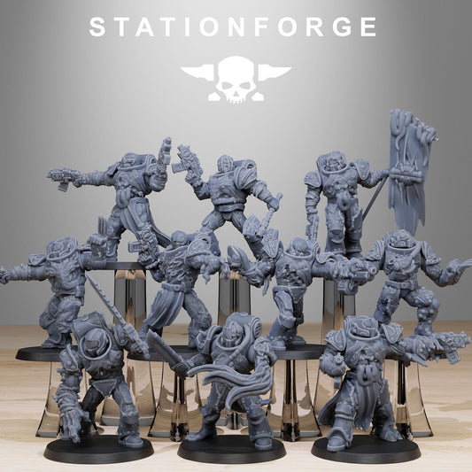 Station Forge Corrupted_Socratis_Infantry Team Proxy  minitures Tabletop RPG Wargaming