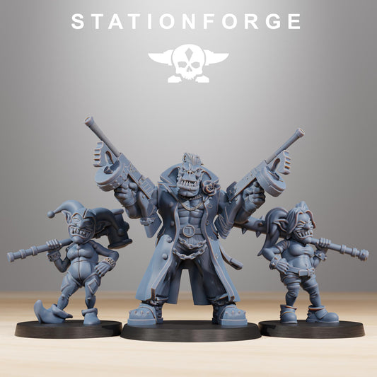 Station Forge Orkaz Mobsta minitures  Tabletop RPG Wargaming custom weapon choice now available
