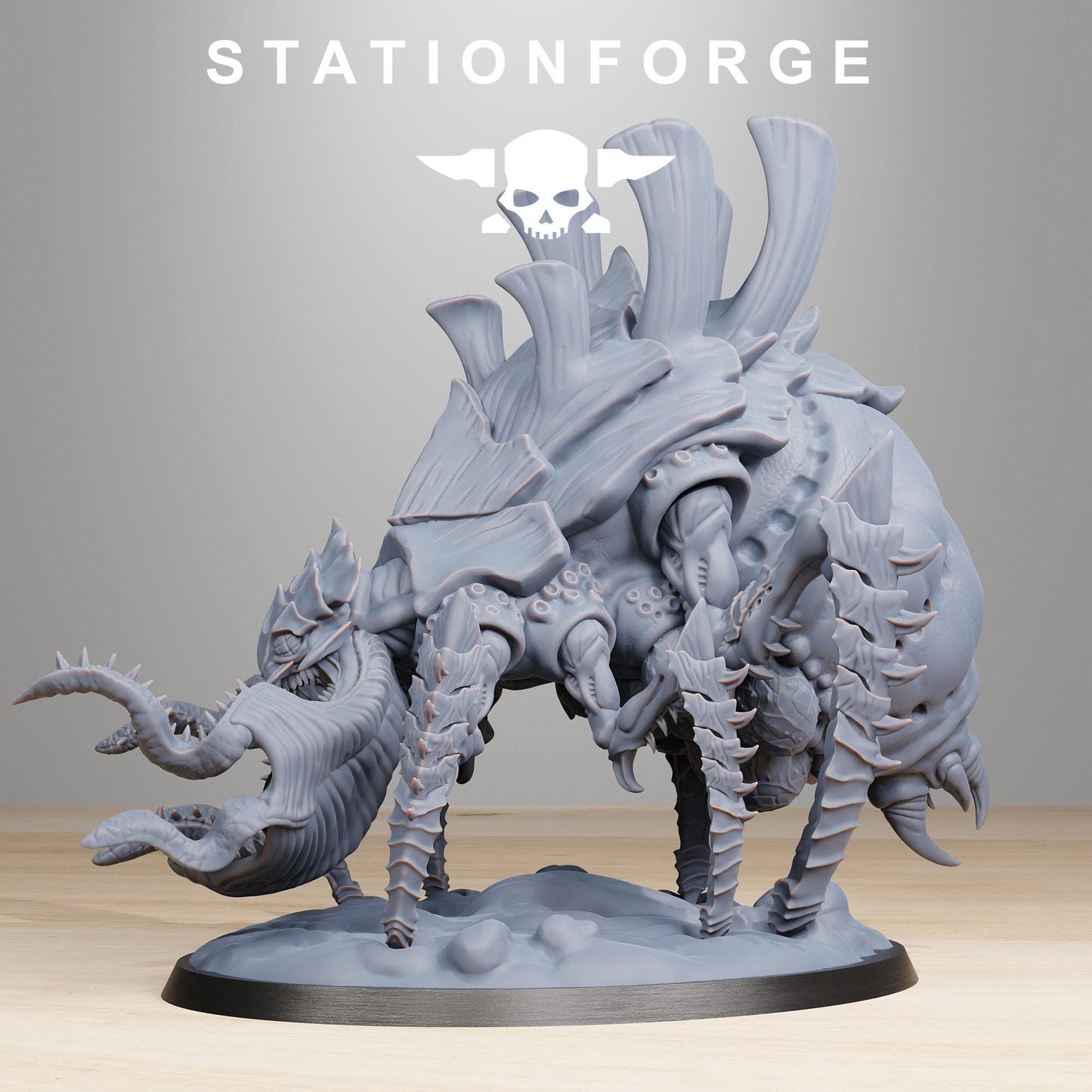 Station Forge Xenarid Acidsychor Proxy 120x90 base minitures Tabletop RPG Wargaming