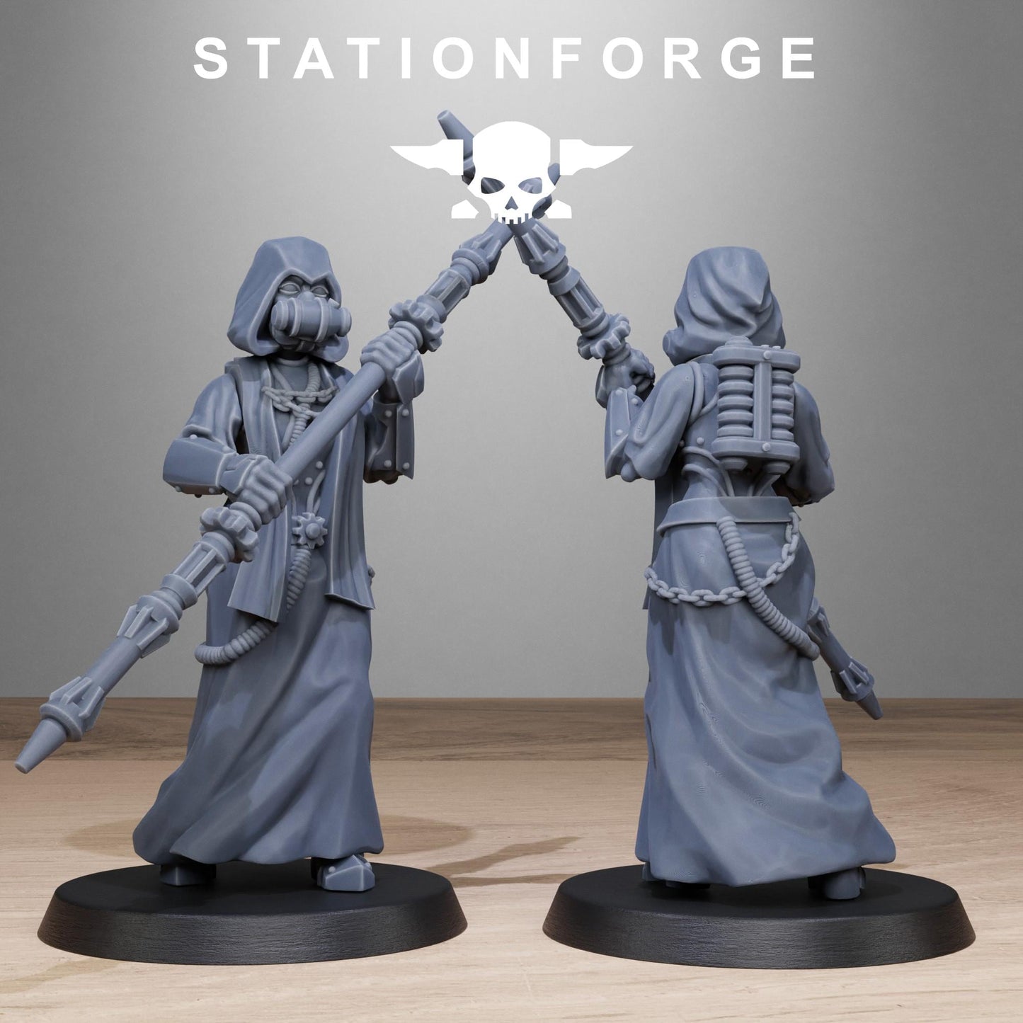 Station Forge Scavenger Sisters Priests Proxy minitures Tabletop RPG Wargaming