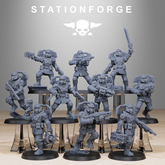 Station Forge Vaskar_Jump_Squad Proxy minitures Tabletop RPG Wargaming