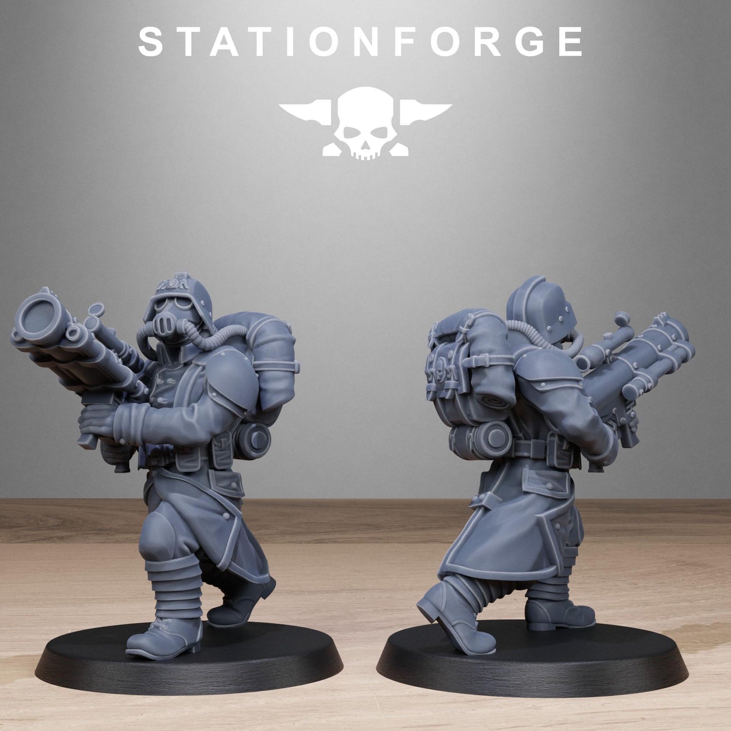 Station Forge GrimGuard_Rocketers 3d printed proxie Wargames