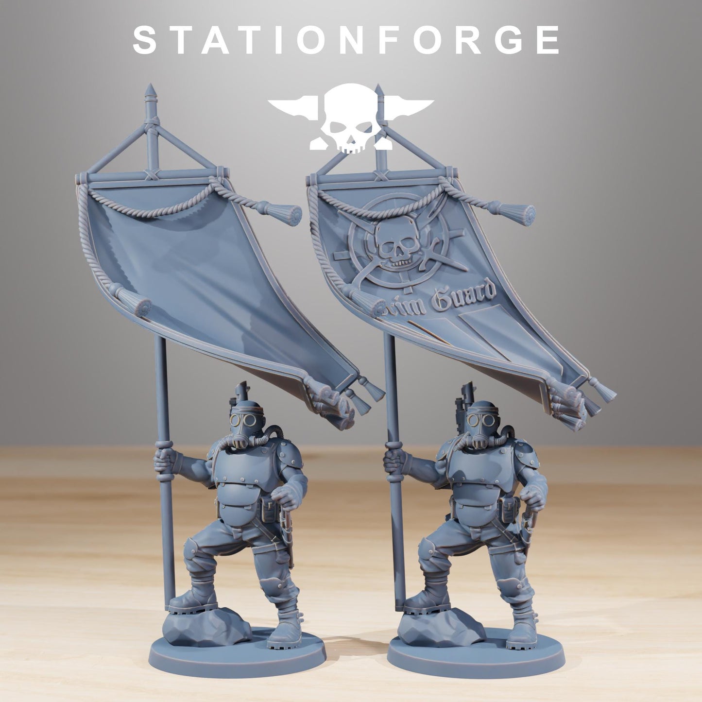 Station Forge GrimGuard Hunters 3d printed proxie Wargames