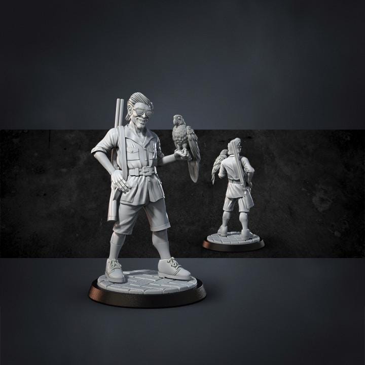 Miniatures for Horror Games Set 2 dnd approx 35mm high Abs resin