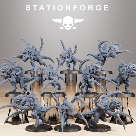 Station Forge Xenarid Infantry Melee Unit  Proxy minitures Tabletop RPG Wargaming