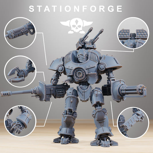 Station Forge  Scavenger Defender Mk2 big boy  printed in resin and sent in parts