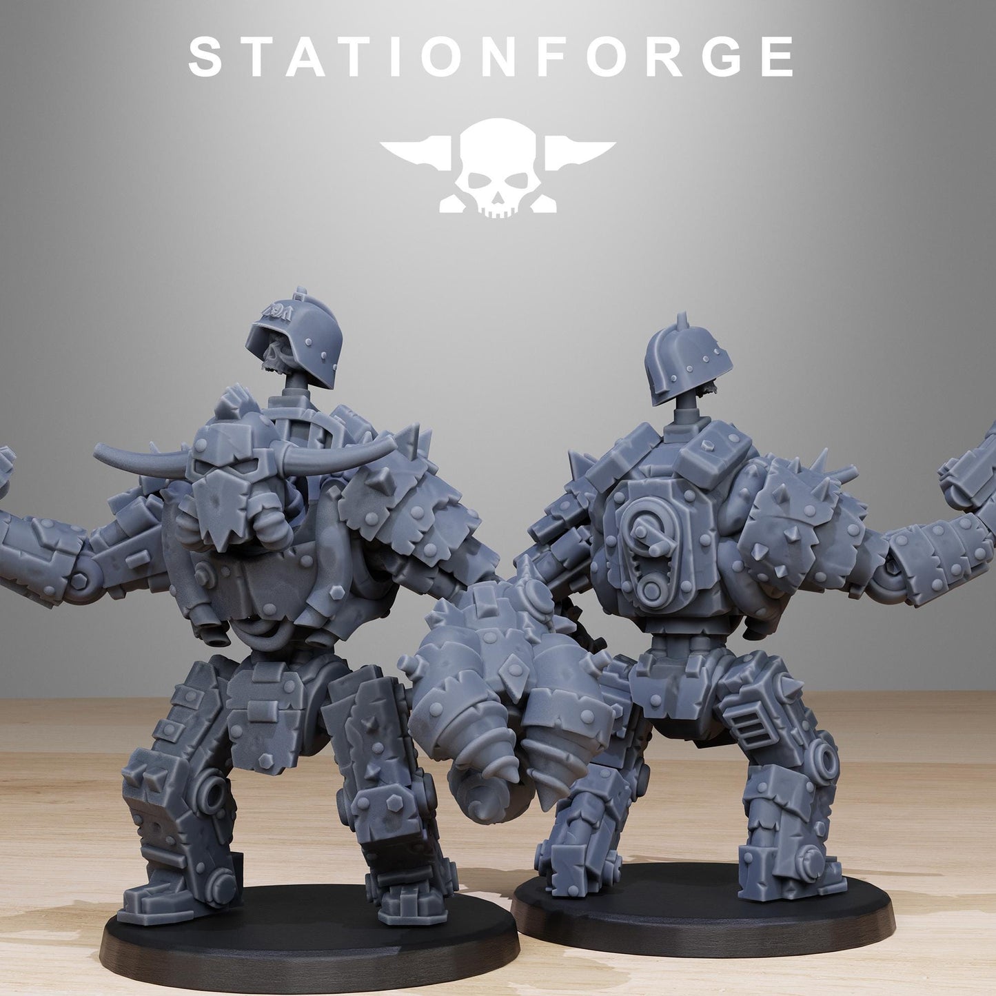 Station Forge Orkaz Bots Infantry 3d printed proxie Wargames