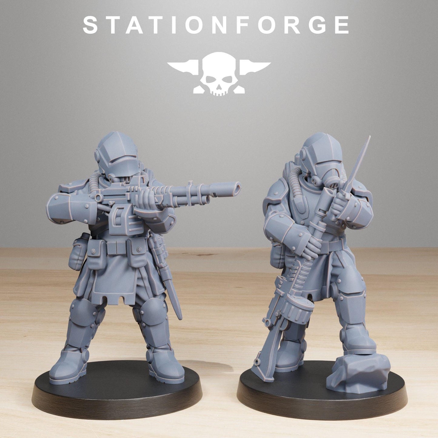 Station Forge RoyalGuard Infantry 2 3d printed proxie Wargames