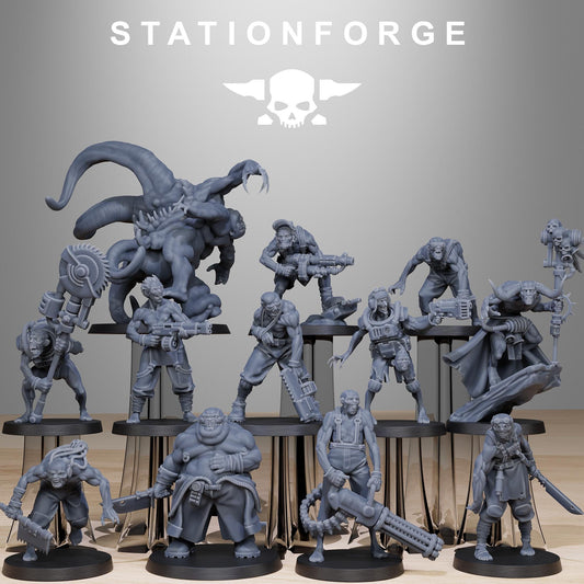 Station Forge Corrupted Guard Wretched Team Proxy minitures Tabletop RPG Wargaming