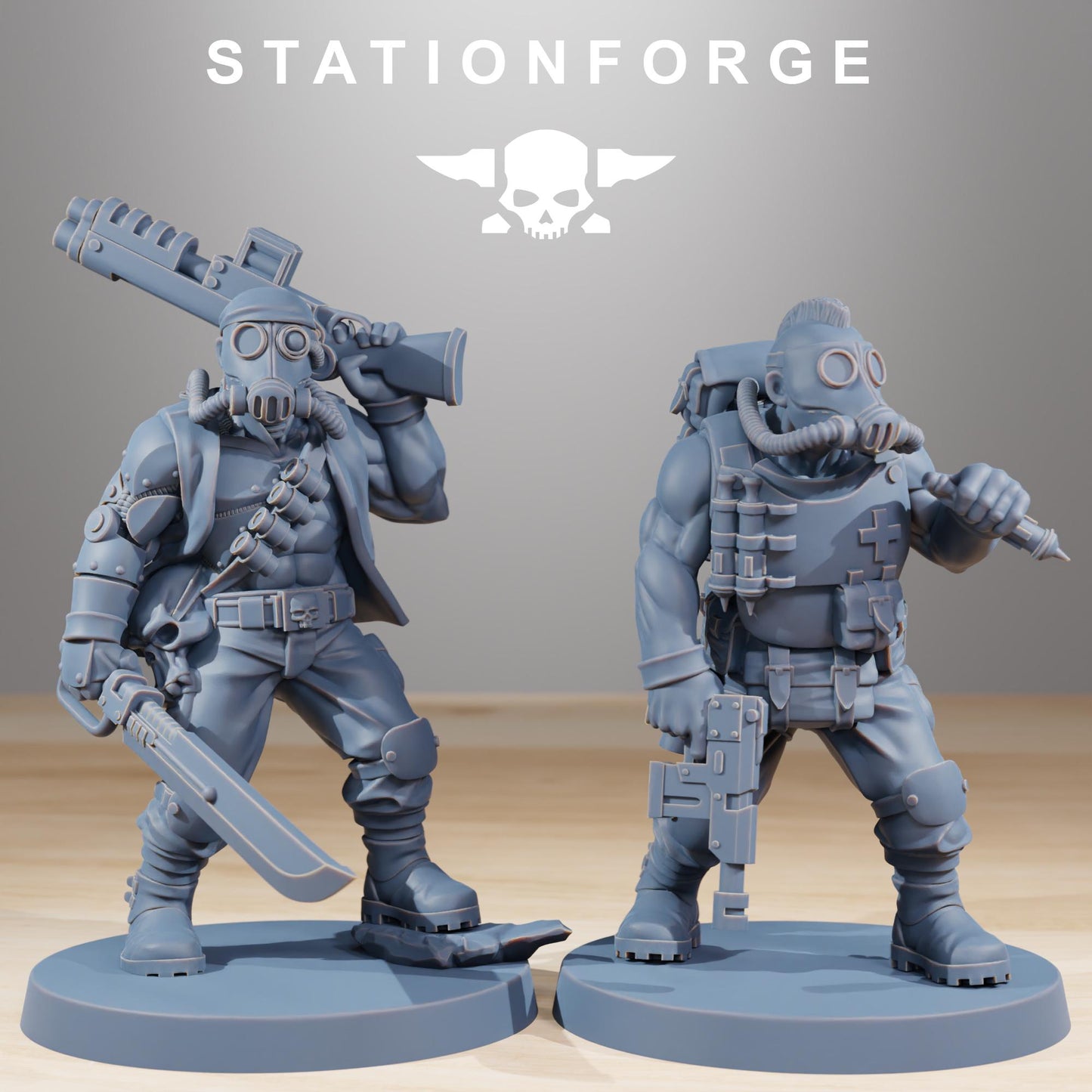 Station Forge GrimGuard Hunters 3d printed proxie Wargames