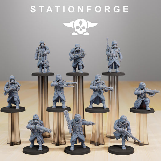 Station Forge GrimGuard Infantry Builder Kit 3d printed proxie Wargames