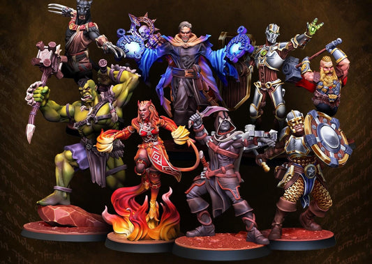 Dnd Hero's Assemble crossover characters single or dset made in  high Abs resin