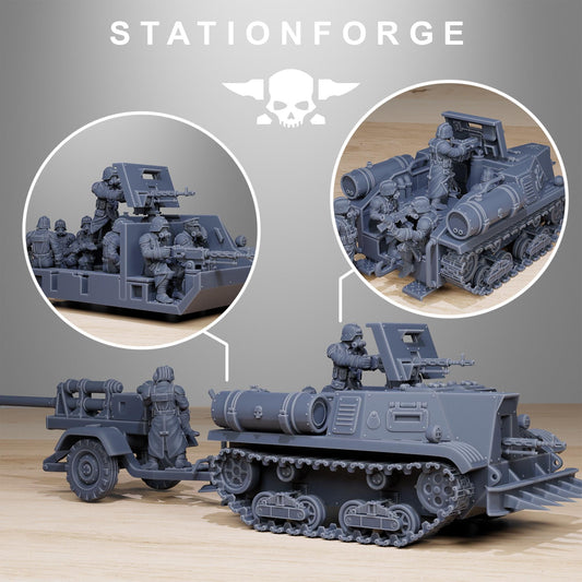 Station Forge GrimGuard Tankette 3d printed proxie Wargames