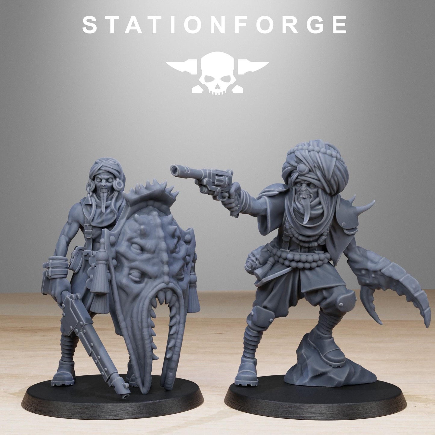 Station Forge Corrupted_Guard_Lechers Team Proxy 28mm minitures Tabletop RPG Wargaming