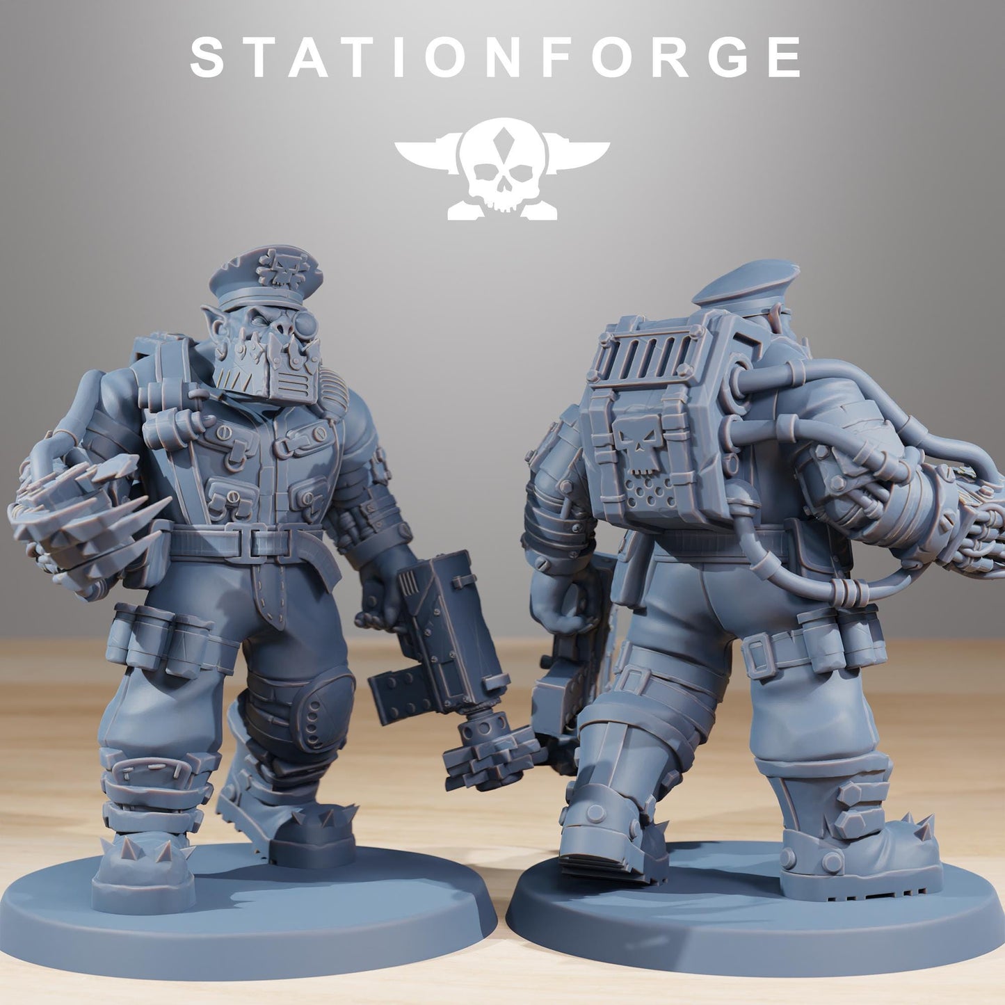 Station Forge Orkaz_Skillers_ 3d printed proxie Wargames