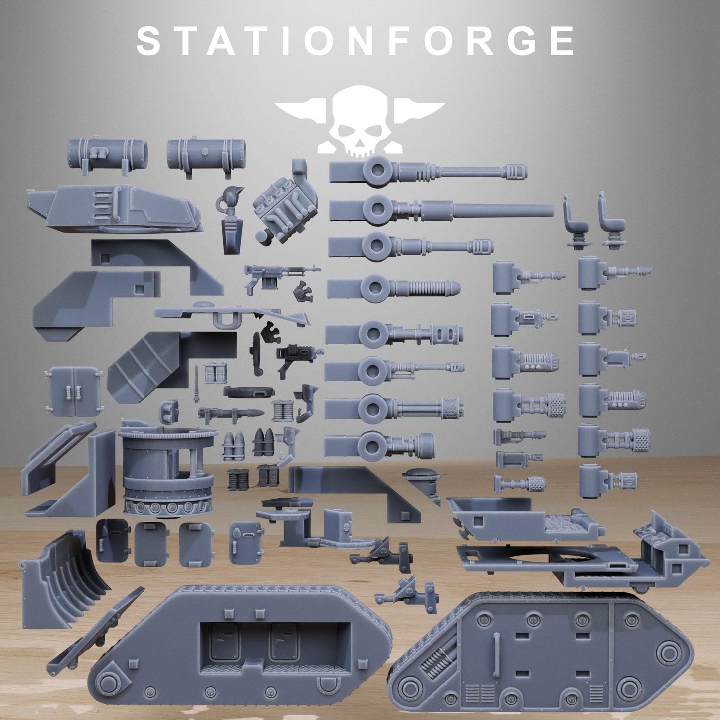 Station Forge GrimGuard Battle Tank 2.0  3d printed proxie Wargames