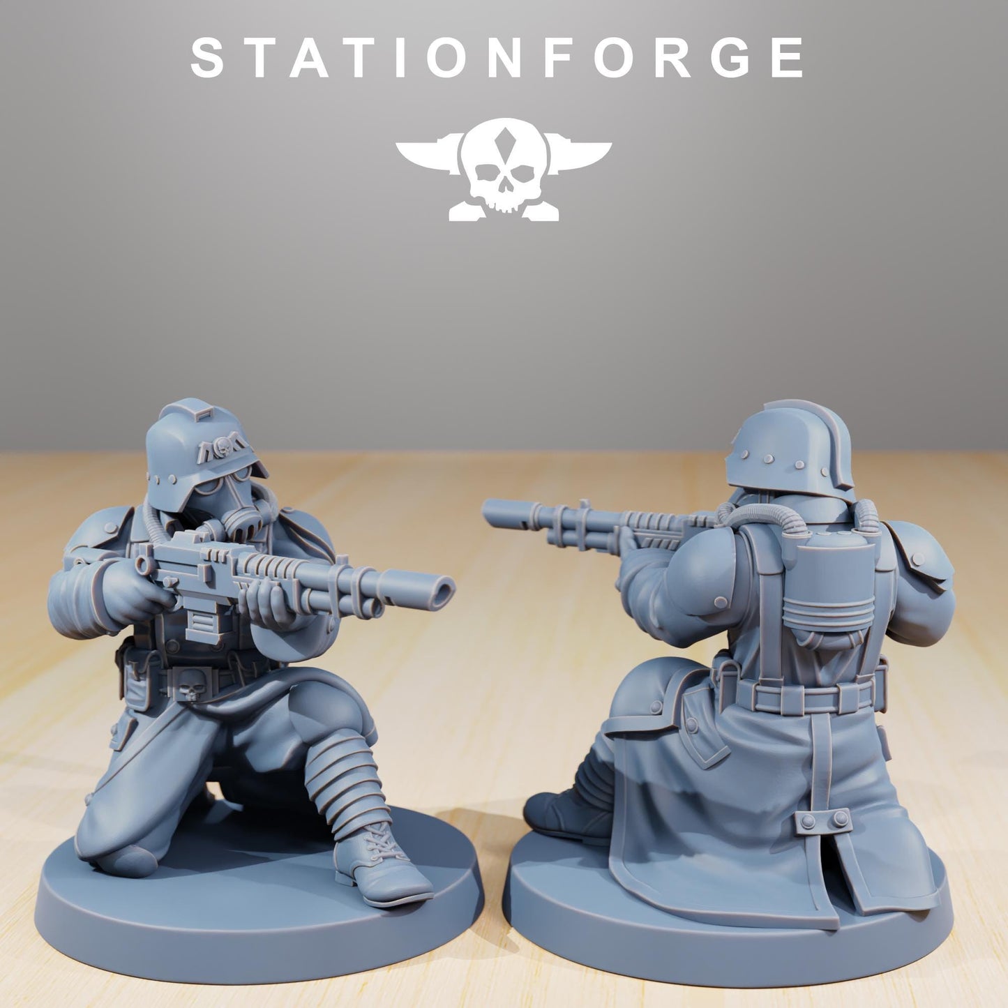 Station Forge GrimGuard Command Force Squad 3d printed proxie Wargames