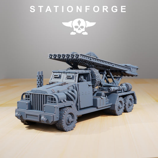 Station Forge GrimGuard SF-31J Artillery Truck  3d printed proxie Wargames